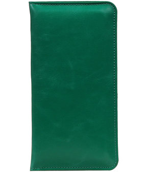 Groen Pull-up Large Pu portemonnee wallet voor LG