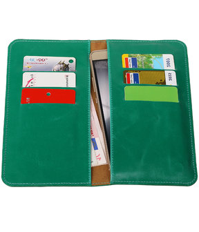 Groen Pull-up Large Pu portemonnee wallet voor LG