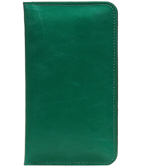 Groen Pull-up Medium Pu portemonnee wallet voor Sony