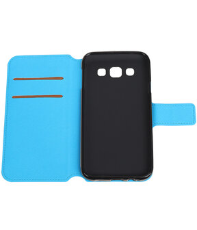 Blauw Samsung Galaxy E5 TPU wallet case booktype hoesje HM Book