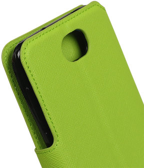 Blauw Huawei Y5 II TPU wallet case booktype hoesje HM Book