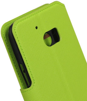 Groen HTC 10 TPU wallet case booktype hoesje HM Book