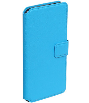 Blauw Samsung Galaxy C7 TPU wallet case booktype hoesje HM Book