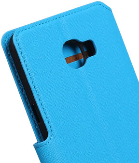 Blauw Samsung Galaxy C7 TPU wallet case booktype hoesje HM Book