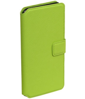 Groen Samsung Galaxy C7 TPU wallet case booktype hoesje HM Book