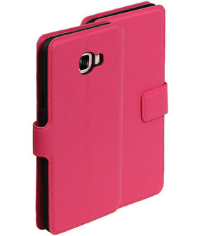 Roze Samsung Galaxy C7 TPU wallet case booktype hoesje HM Book