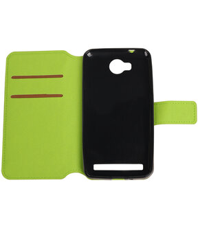 Groen Huawei Y3 II TPU wallet case booktype hoesje HM Book