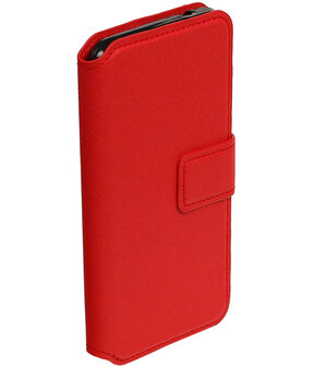 Rood Huawei Y3 II TPU wallet case booktype hoesje HM Book