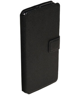 Zwart Huawei Honor V8 TPU wallet case booktype hoesje HM Book