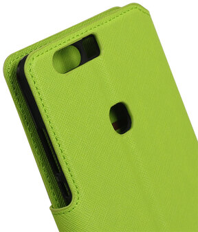 Groen Huawei Honor V8 TPU wallet case booktype hoesje HM Book