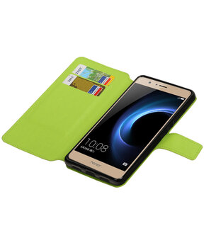 Groen Huawei Honor V8 TPU wallet case booktype hoesje HM Book