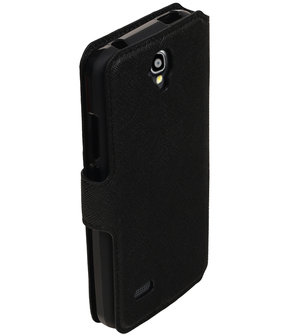 Zwart Huawei Y560 / Y5 TPU wallet case booktype hoesje HM Book