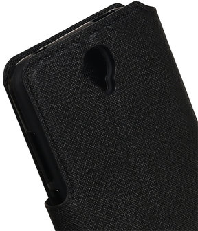 Zwart Huawei Y560 / Y5 TPU wallet case booktype hoesje HM Book