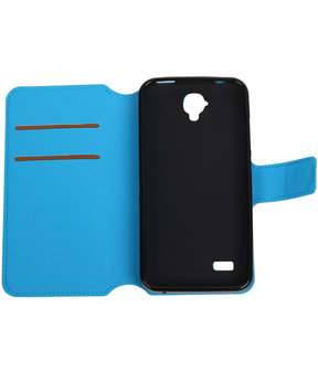 Blauw Huawei Y560 / Y5 TPU wallet case booktype hoesje HM Book