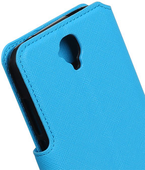 Blauw Huawei Y560 / Y5 TPU wallet case booktype hoesje HM Book