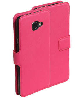 Roze Samsung Galaxy A5 2016 TPU wallet case booktype hoesje HM Book