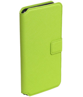 Groen Samsung Galaxy A7 2016 TPU wallet case booktype hoesje HM Book