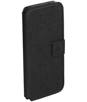 Zwart Samsung Galaxy S7 Edge 2016 TPU wallet case booktype hoesje HM Book