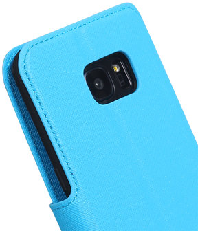 Blauw Samsung Galaxy S7 Edge 2016 TPU wallet case booktype hoesje HM Book