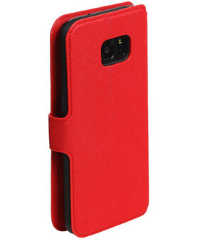 Rood Samsung Galaxy S7 Edge 2016 TPU wallet case booktype hoesje HM Book