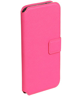 Roze Samsung Galaxy S7 Edge 2016 TPU wallet case booktype hoesje HM Book
