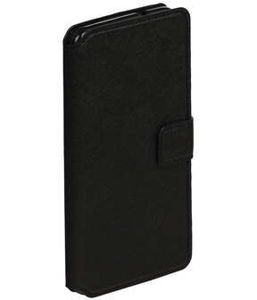 Zwart HTC Desire 825 TPU wallet case booktype hoesje HM Book