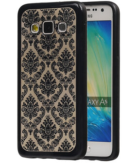 Zwart Brocant TPU back case cover hoesje voor Samsung Galaxy A5