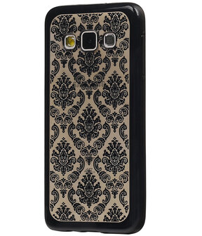 Zwart Brocant TPU back case cover hoesje voor Samsung Galaxy C5