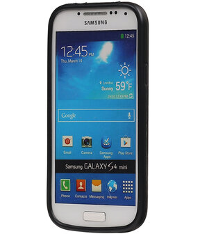 Zwart Brocant TPU back case cover hoesje voor Samsung Galaxy S4 Mini
