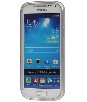 Zilver Brocant TPU back case cover hoesje voor Samsung Galaxy S4 Mini
