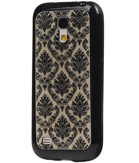 Zwart Brocant TPU back case cover hoesje voor Samsung Galaxy S3 Mini
