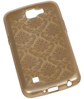Goud Brocant TPU back case cover hoesje voor LG K4