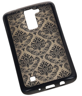 Zwart Brocant TPU back case cover hoesje voor LG K8