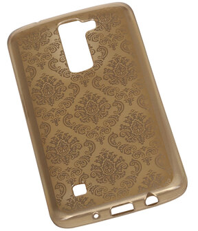 Goud Brocant TPU back case cover hoesje voor LG K8