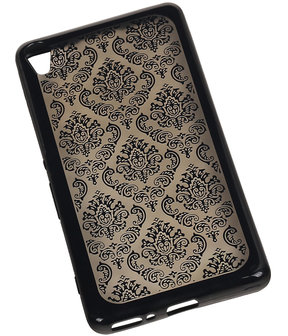 Zwart Brocant TPU back case cover hoesje voor Sony Xperia XA