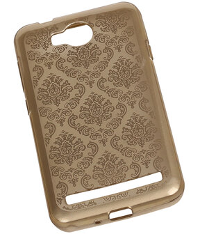 Goud Brocant TPU back case cover hoesje voor Huawei Y3 II / Y3 2