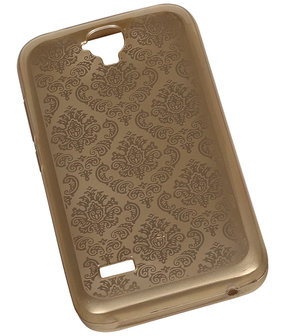 Goud Brocant TPU back case cover hoesje voor Huawei Y560 / Y5