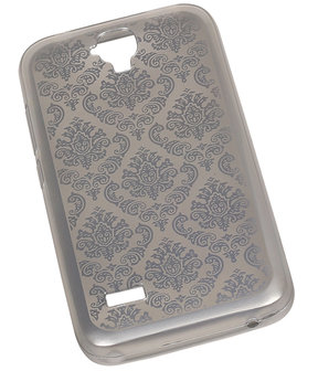 Zilver Brocant TPU back case cover hoesje voor Huawei Y560 / Y5