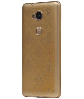 Goud Brocant TPU back case cover hoesje voor Huawei Honor 5X