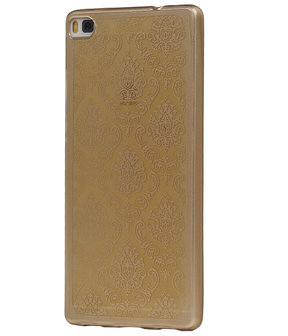 Goud Brocant TPU back case cover hoesje voor Huawei Honor 7
