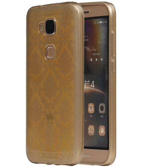 Goud Brocant TPU back case cover hoesje voor Huawei G8