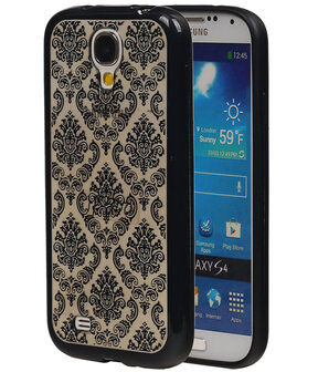 Zwart Brocant TPU back case cover hoesje voor Samsung Galaxy S4