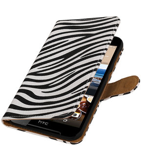 Zebra booktype wallet cover hoesje voor HTC Desire 830