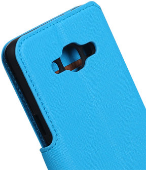 Blauw Samsung Galaxy J3 Pro TPU wallet case booktype hoesje HM Book