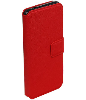 Rood Samsung Galaxy J3 Pro TPU wallet case booktype hoesje HM Book