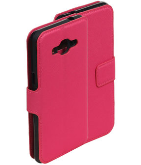 Roze Samsung Galaxy J3 Pro TPU wallet case booktype hoesje HM Book