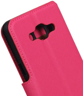 Roze Samsung Galaxy J3 Pro TPU wallet case booktype hoesje HM Book