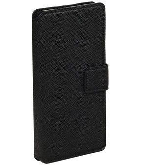 Zwart LG G5 TPU wallet case booktype hoesje HM Book