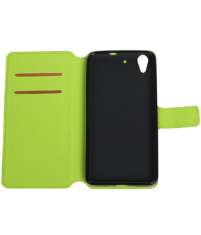 Groen Huawei Honor Y6 II TPU wallet case booktype hoesje HM Book