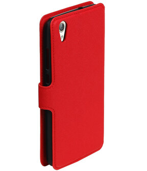 Rood Huawei Honor Y6 II TPU wallet case booktype hoesje HM Book